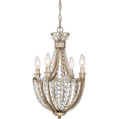 Vintage Four Light Chandelier quoizel majesty vintage gold 12 inch four light chandelier