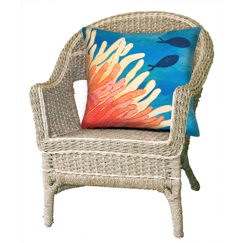 Trans Ocean Import Visions Iii Coral 20 Inch Reef And Fish Outdoor Pillow 7sc2s421117 Bellacor