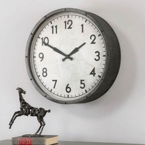 Uttermost Auguste Verdier Brass Clock 06028 Bellacor