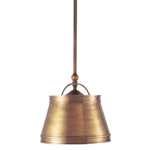 Vintage Brass Pendant Light visual comfort and company antique brass sloane street pendant