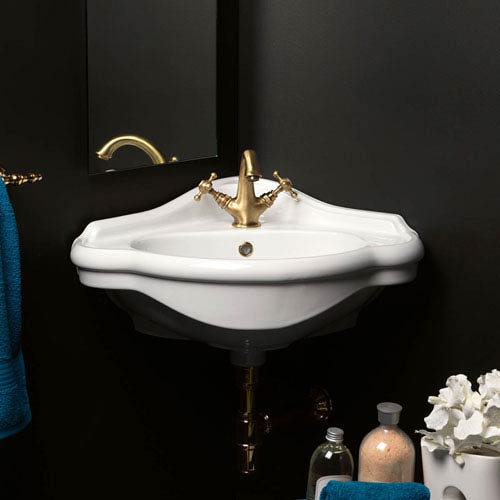 Corner Bathroom Sinks Creating Space Saving Modern Bathroom Design
