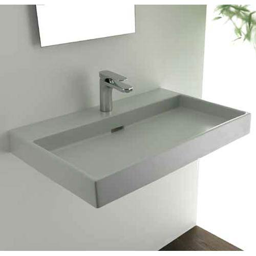 Ws Bath Collections Urban 70 White Wall Mount Or Countertop