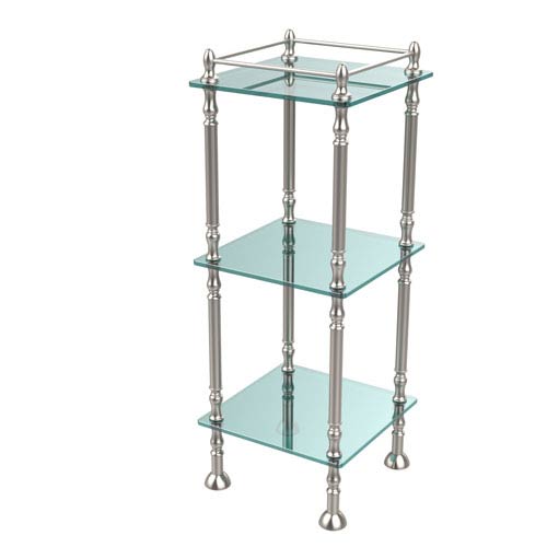 Allied Brass Three Tier Etagere With 14 Inch X 14 Inch Shelves