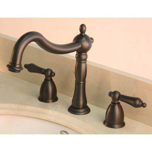 elements of design new orleans oil rubbed bronze bathroom faucet with metal  levers