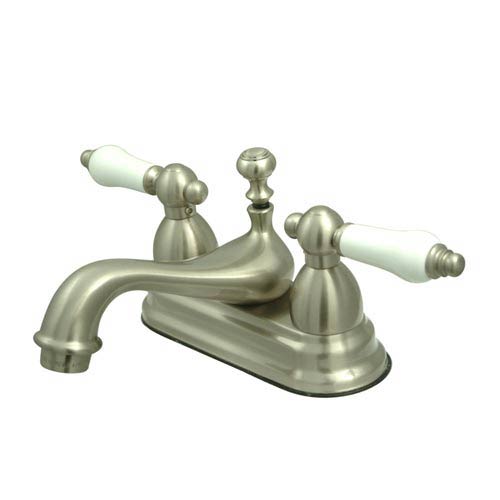 Elements Of Design Chicago Satin Nickel Centerset Bathroom Faucet