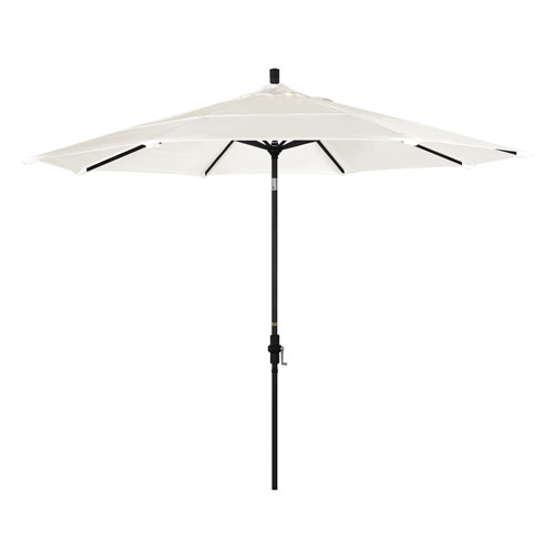 California Umbrella 11 Foot Umbrella Aluminum Market Collar Tilt Double Vent Matted Black Pacifica Canvas Gscu118302 Sa53 Dwv Bellacor