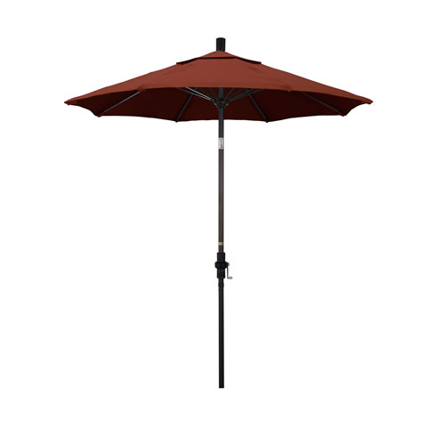 California Umbrella 7 5 Foot Umbrella Fiberglass Market Collar Tilt Bronze Sunbrella Henna Gscuf758117 5407 Bellacor